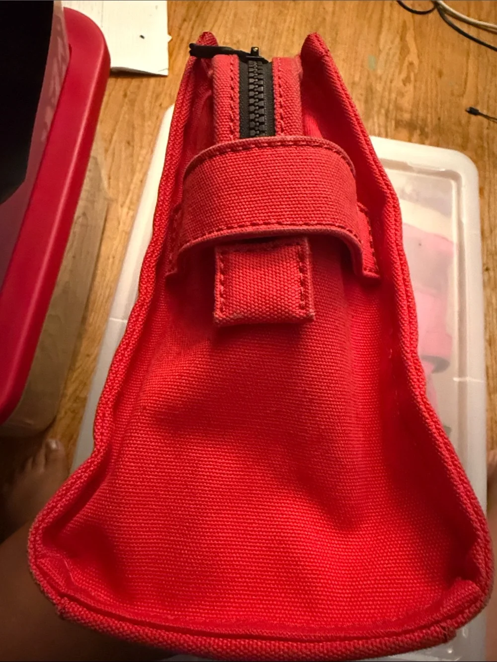 Marc Jacobs Red Canvas 'The Tote Bag' Medium Size USED